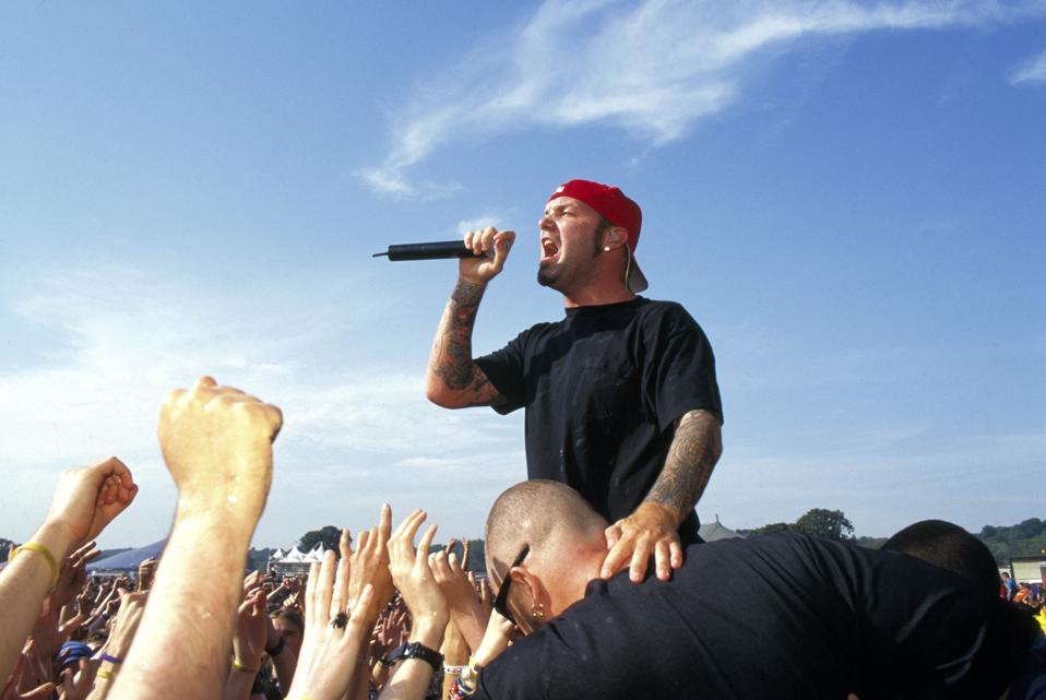 Picture of the festival and crowds and audiences and Limp Bizkit