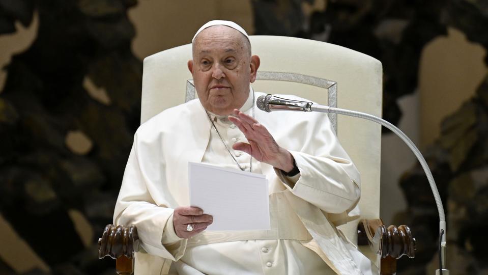 Pope Francis Delivers His Weekly Audience At The Vatican