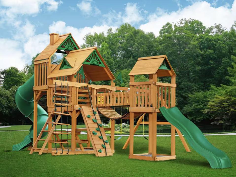 Gorilla Playsets Kidkraft Lookout Extreme Wooden Swing Set Stores