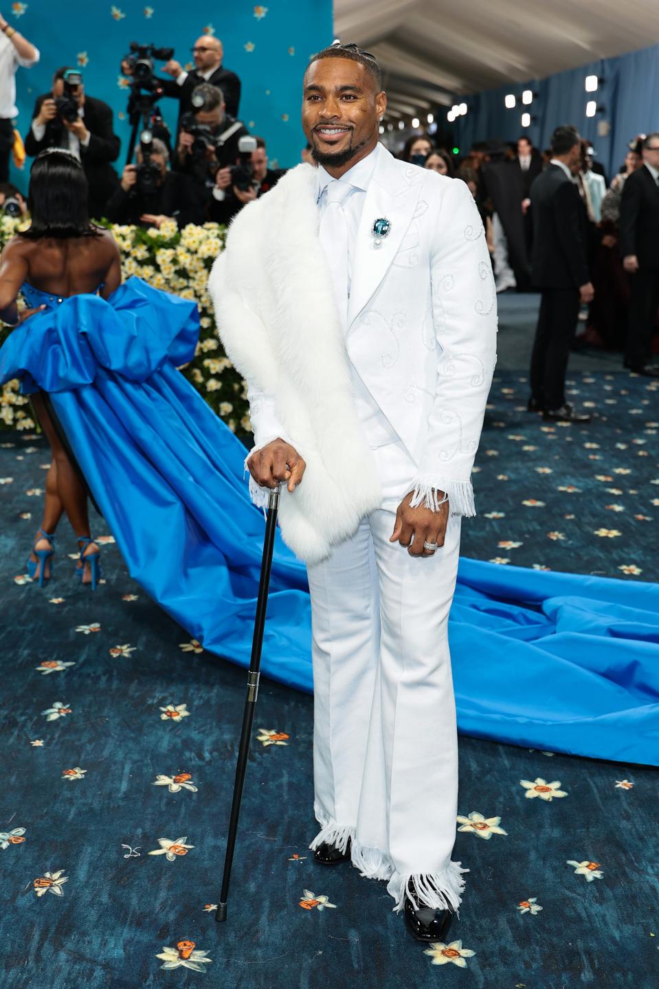 Jonathan Owens wears the Audemars Piguet Royal Oak Perpetual Calendar 41mm watch