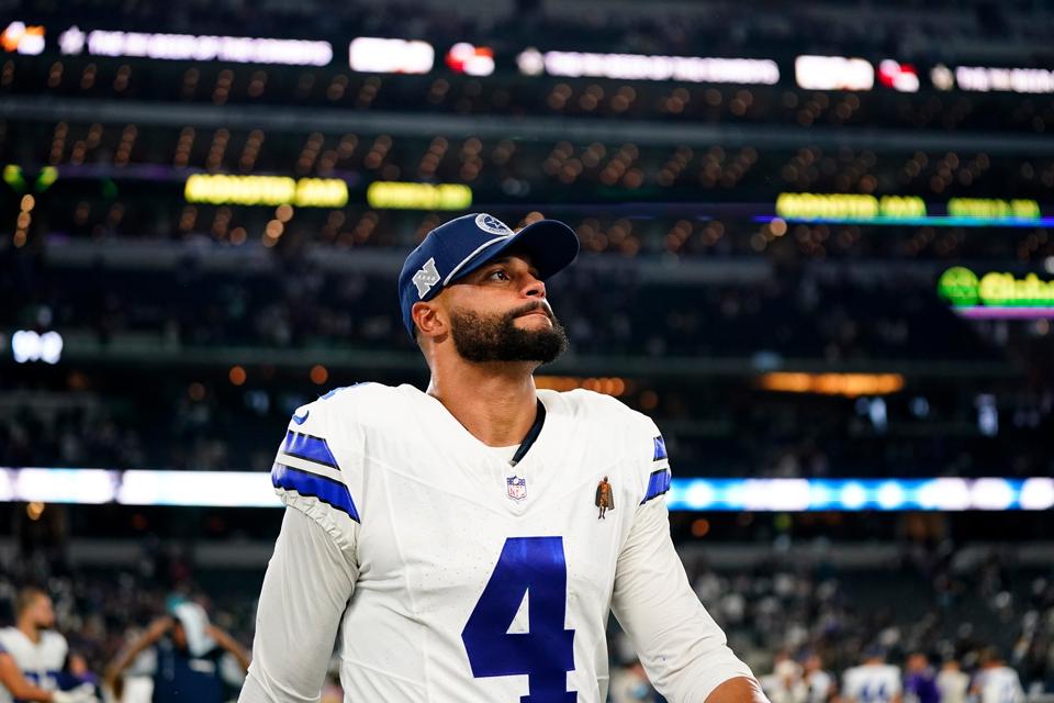 Dallas Cowboys quarterback Dak Prescott.