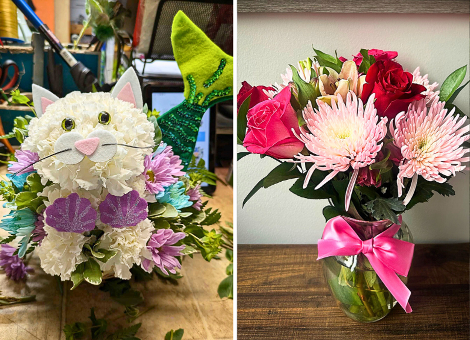 2 original photos of bouquets from online flower delivery servie 1-800-flowers for forbes