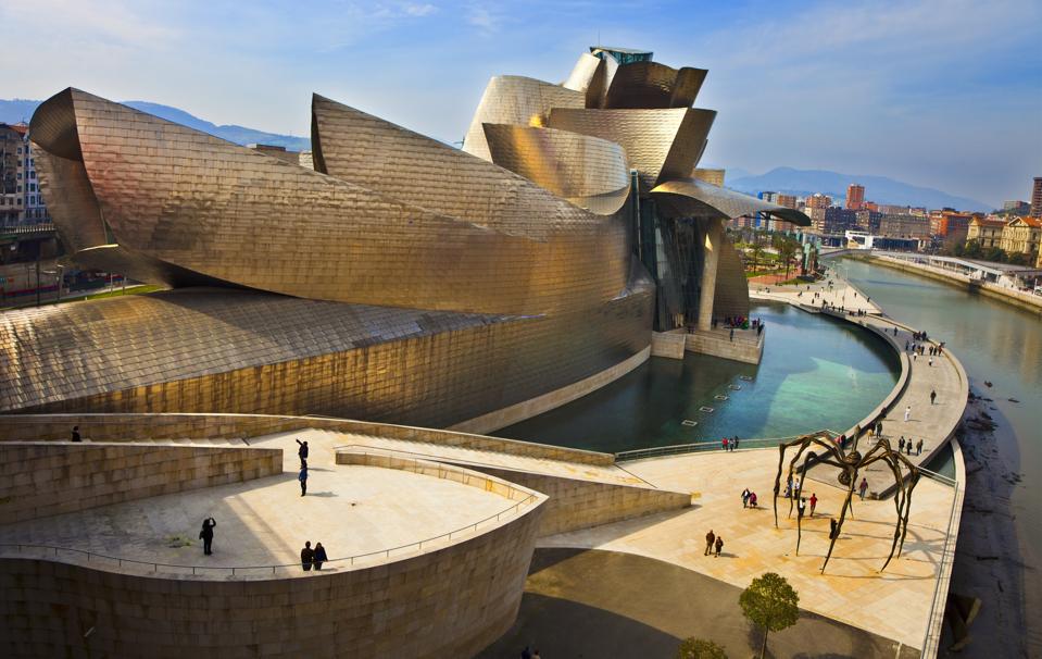 Modern architecture in Bilbao.