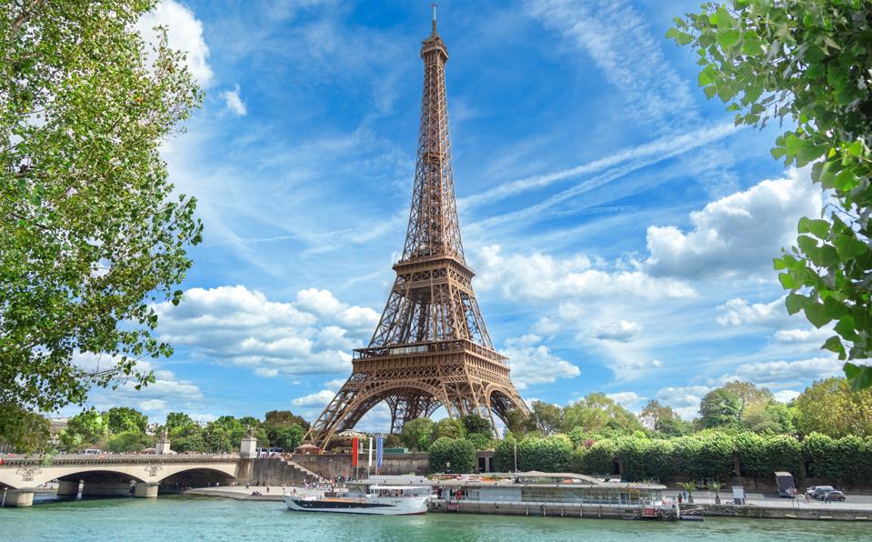 View of Paris with Eiffel tower
