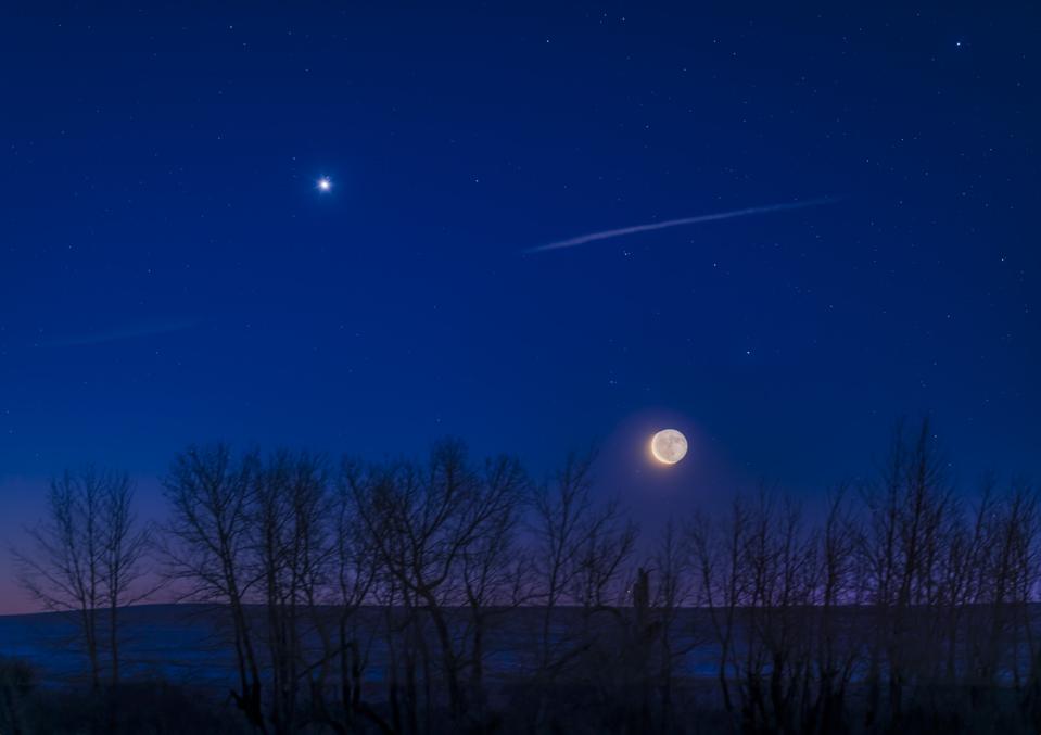 Moon and Venus Rising (January 8, 2024)
