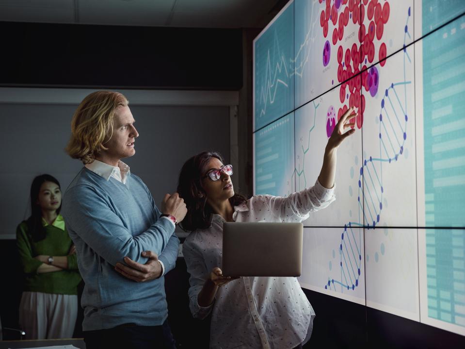 Analysing Data on a Large Display Screen