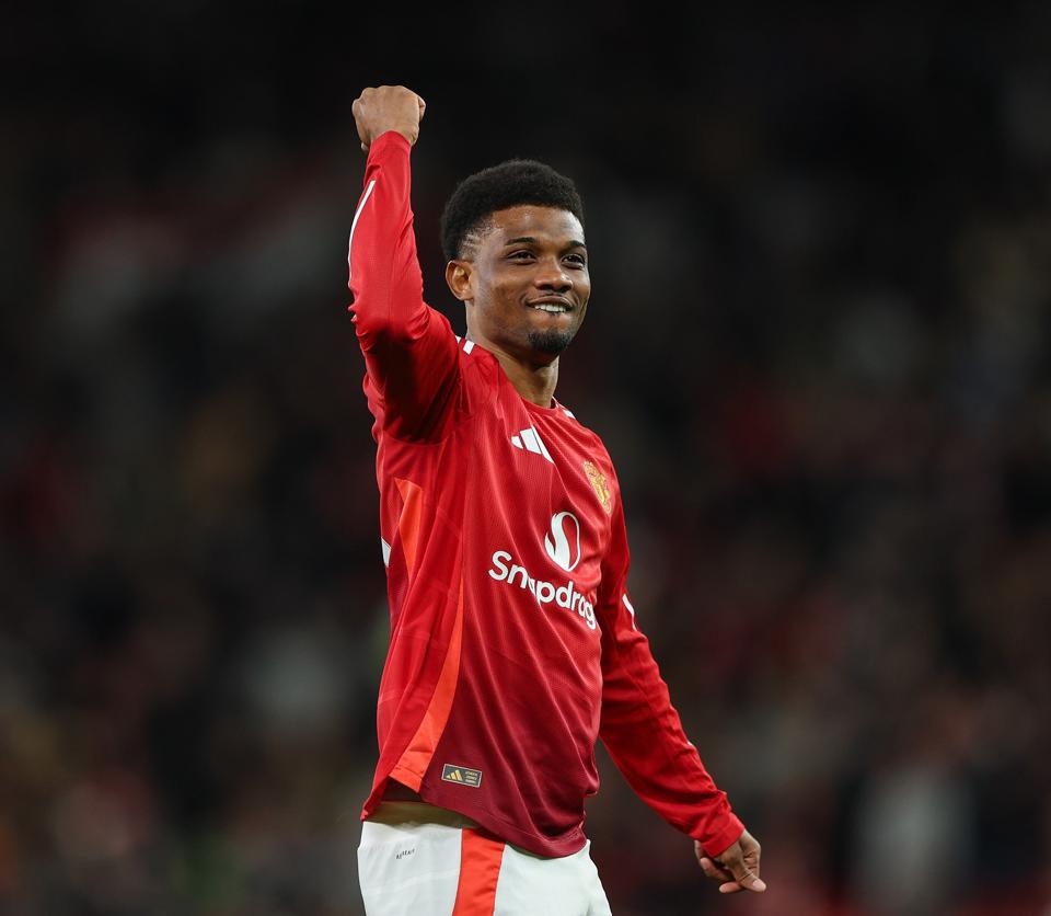 Manchester United forward Amad Diallo.