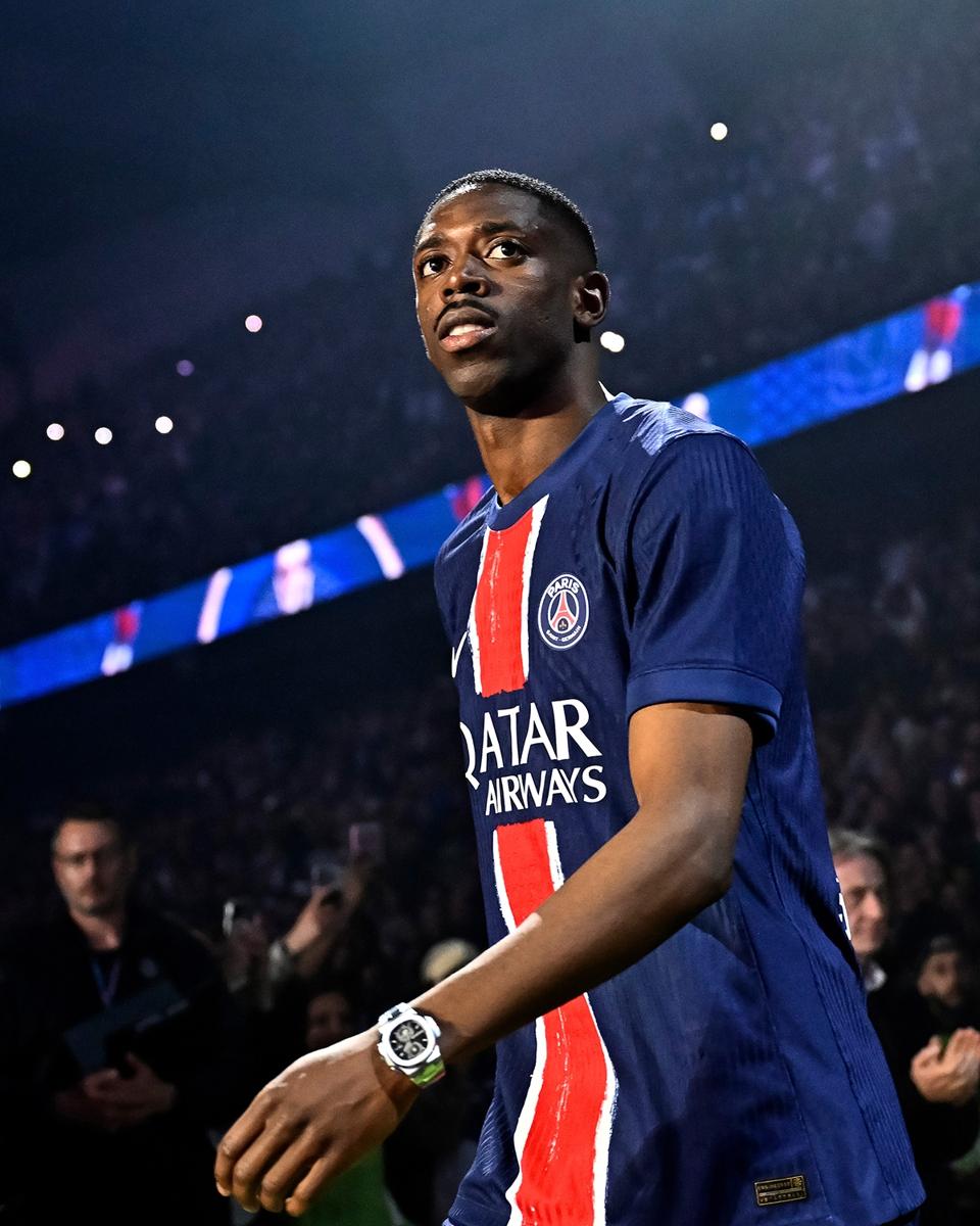 Paris Saint-Germain forward Ousmane Dembélé.