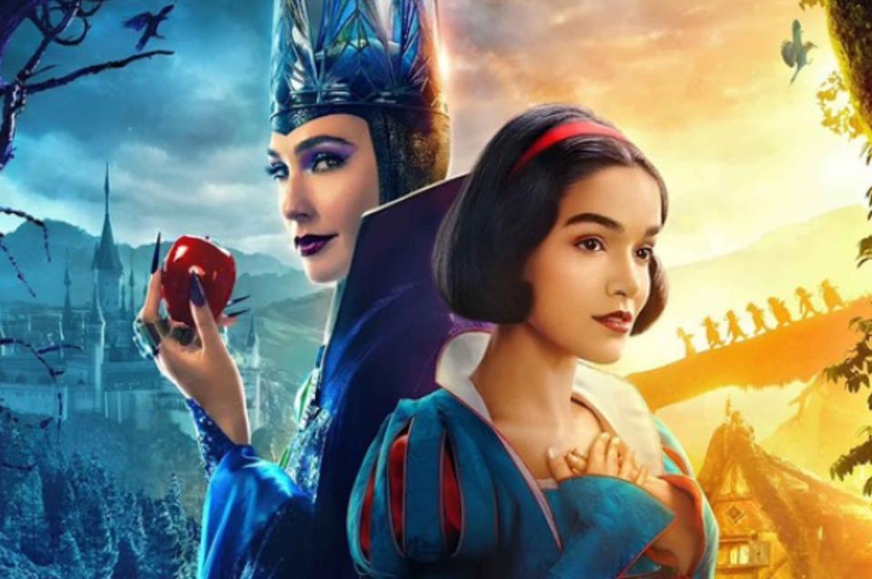Cropped "Snow White" poster featuring Gal Gadot and Rachel Zegler.