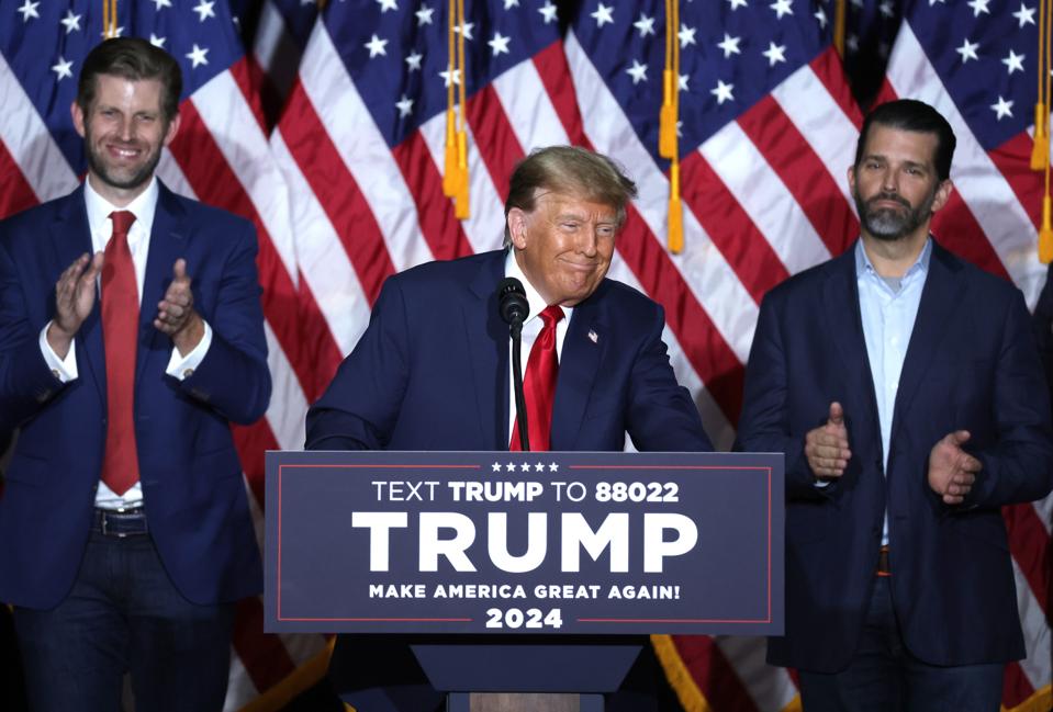 Donald Trump, Eric Trump, Donald Trump Jr, bitcoin, bitcoin price, crypto, image