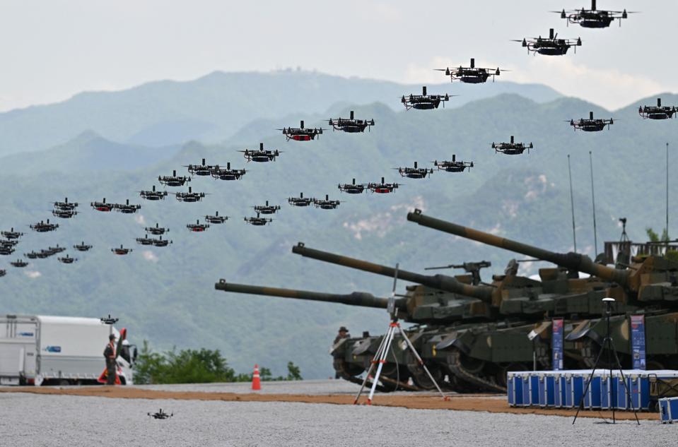 Military Drones and Tanks