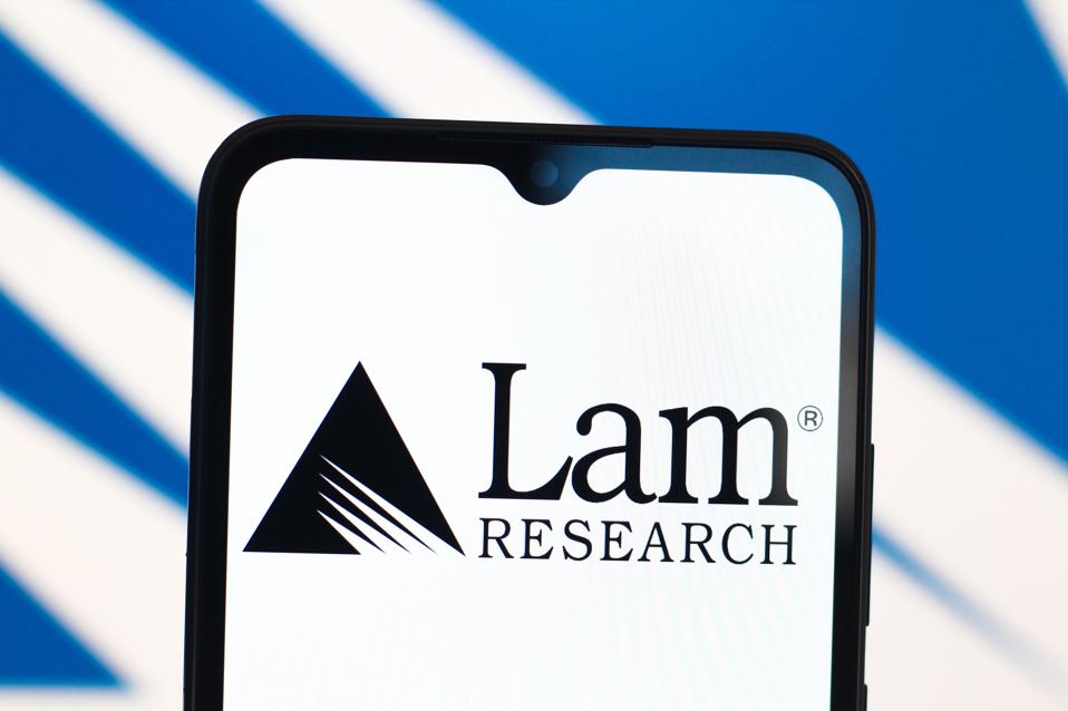 In this photo illustration, the Lam Research Corporation...