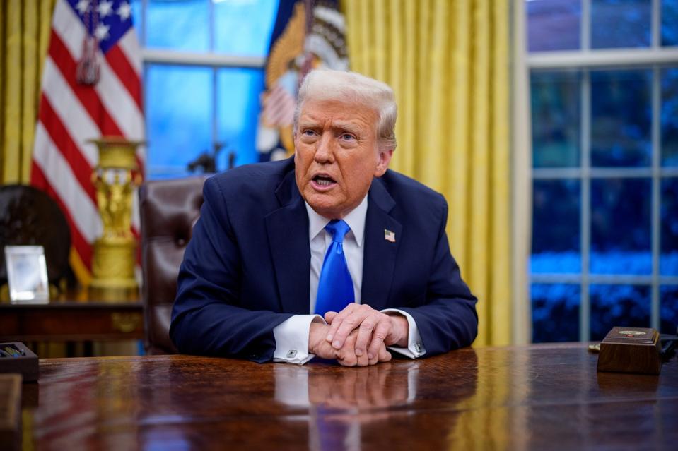 Elon Musk Joins President Trump For Signing Executive Orders In The Oval Office