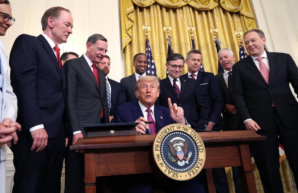 President Trump Holds Bill-Signing Ceremony At The White House