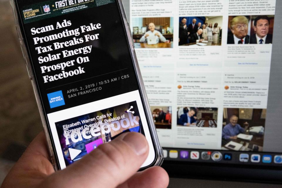 US-TECHNOLOGY-FACEBOOK-ENERGY-SCAM-DISINFORMATION-FOCUS