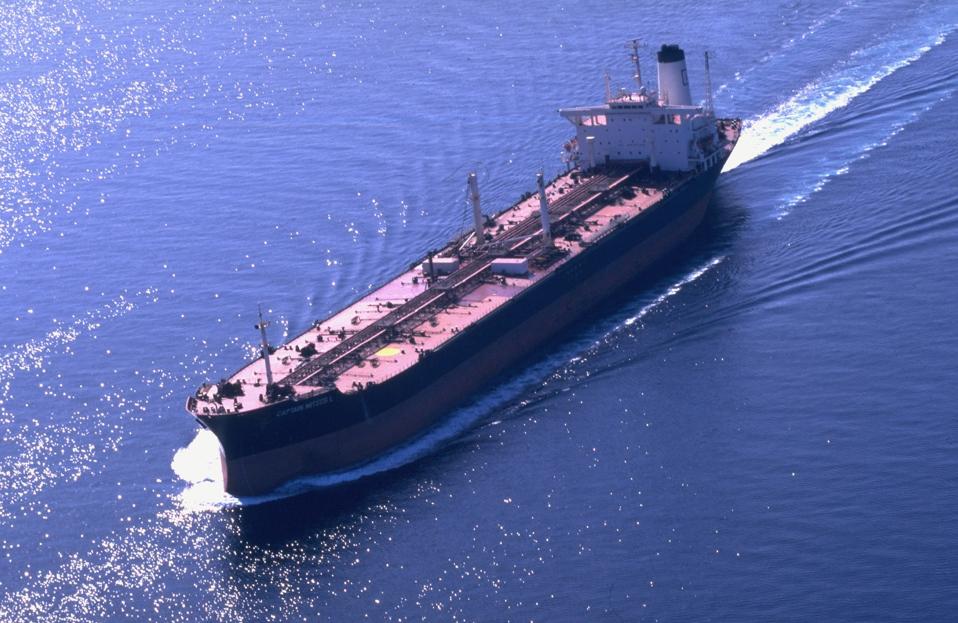 Oil tanker in the Persian Gulf