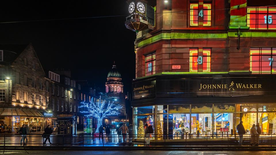 Johnnie Walker Princes Street shop in Edinburgh offers whisky experience and guided tastings