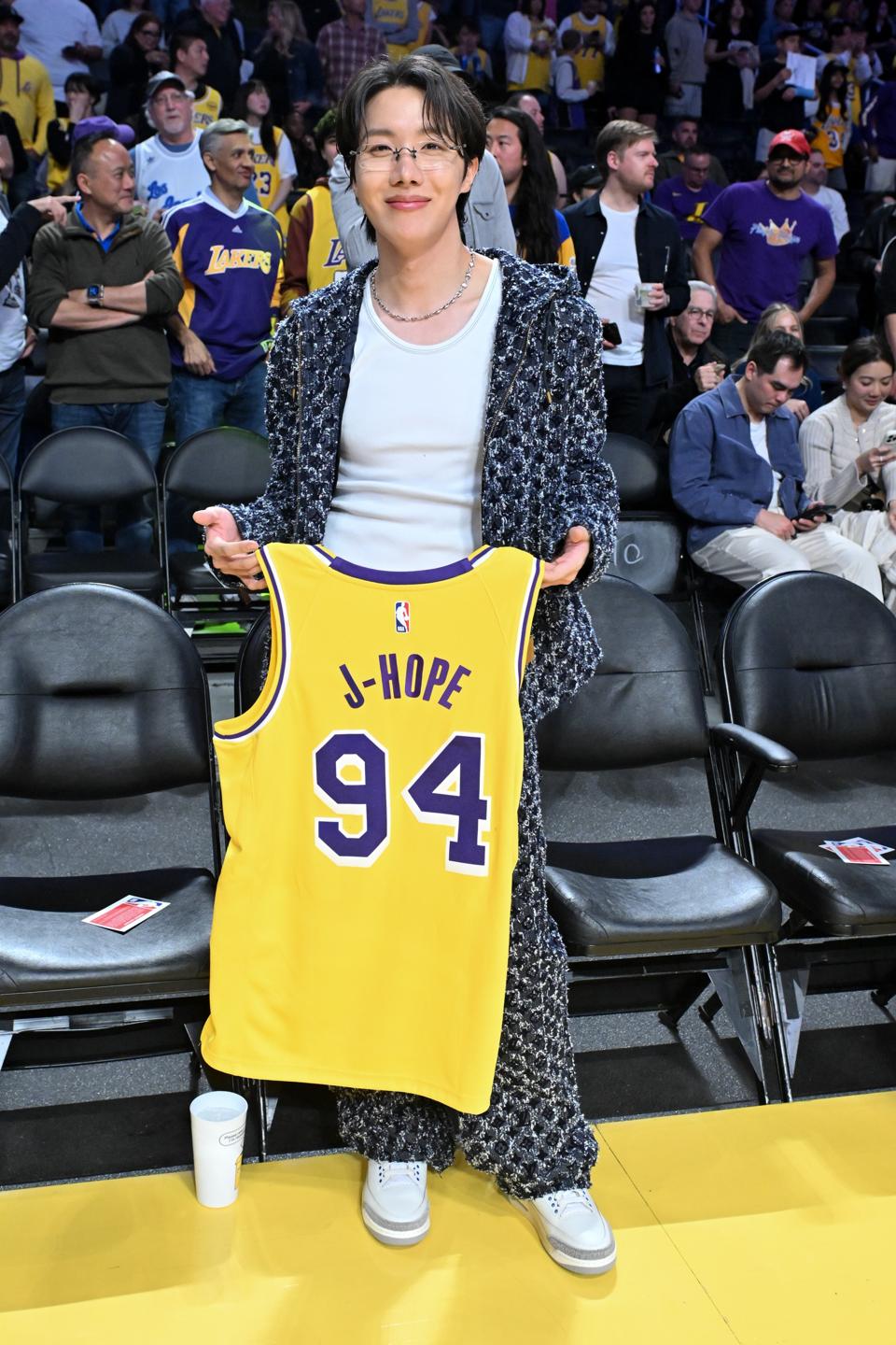Celebrities At The Los Angeles Lakers Game
