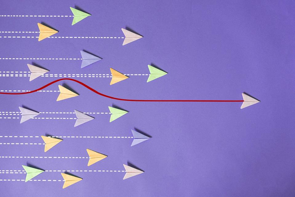 Leadership Concept, Competition, Business and concept, different ideas