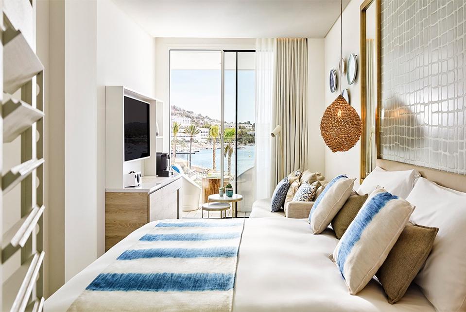 Unwind at the refined Nobu Hotel Ibiza Bay.