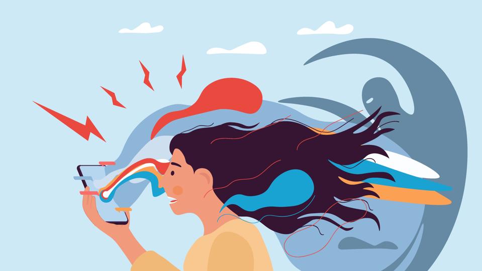 Negative mass information flow