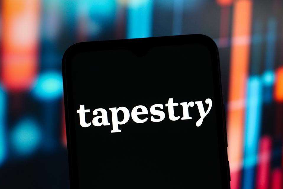 In this photo illustration, the Tapestry logo is seen...