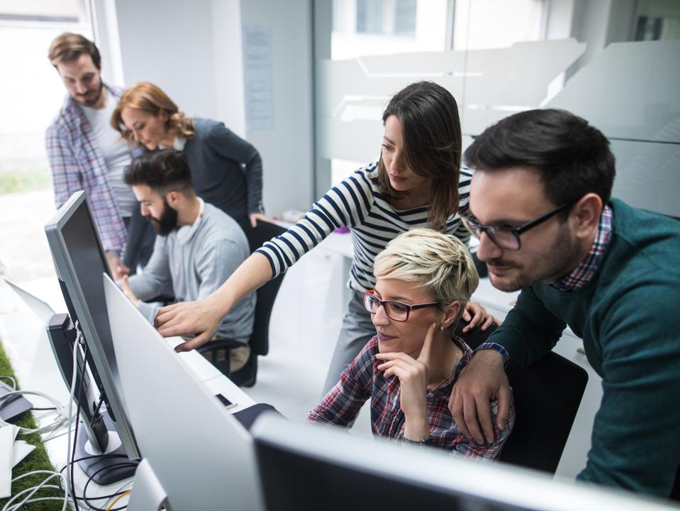 Software developers solving a problem