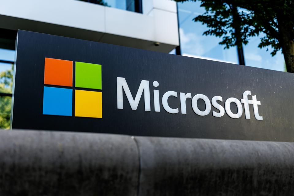 Branding at the headquarters of Microsoft Germany