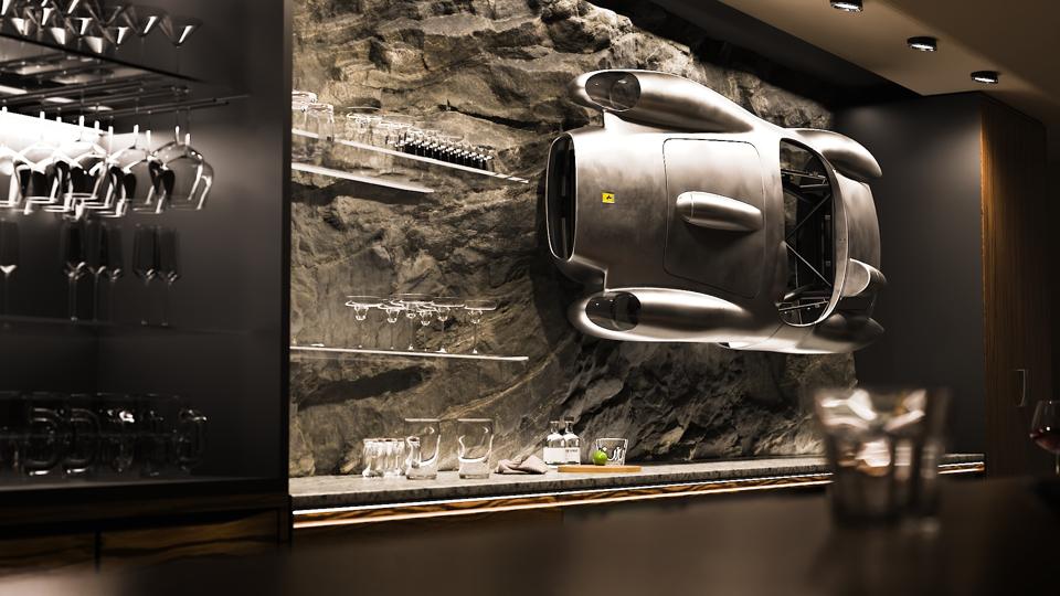 Ferrari 250 Testa Rossa J sculpture by Hedley Studios