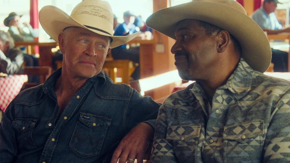 Neal O'Donough and Mykelti Williamson in "The Last Rodeo."