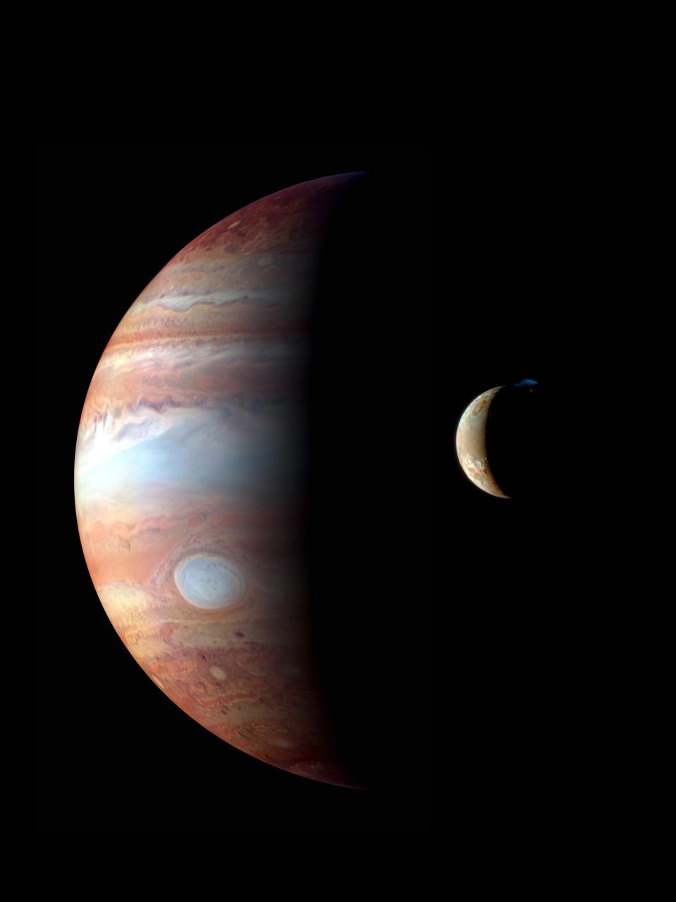 Jupiter imaged by the robotic spacecraft New Horizons