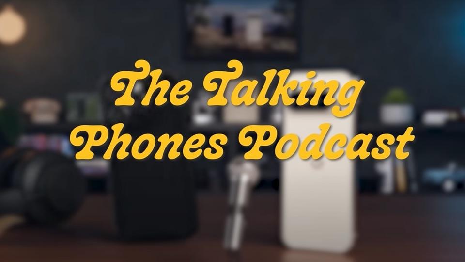Google's "Talking Phones Podcast" title card