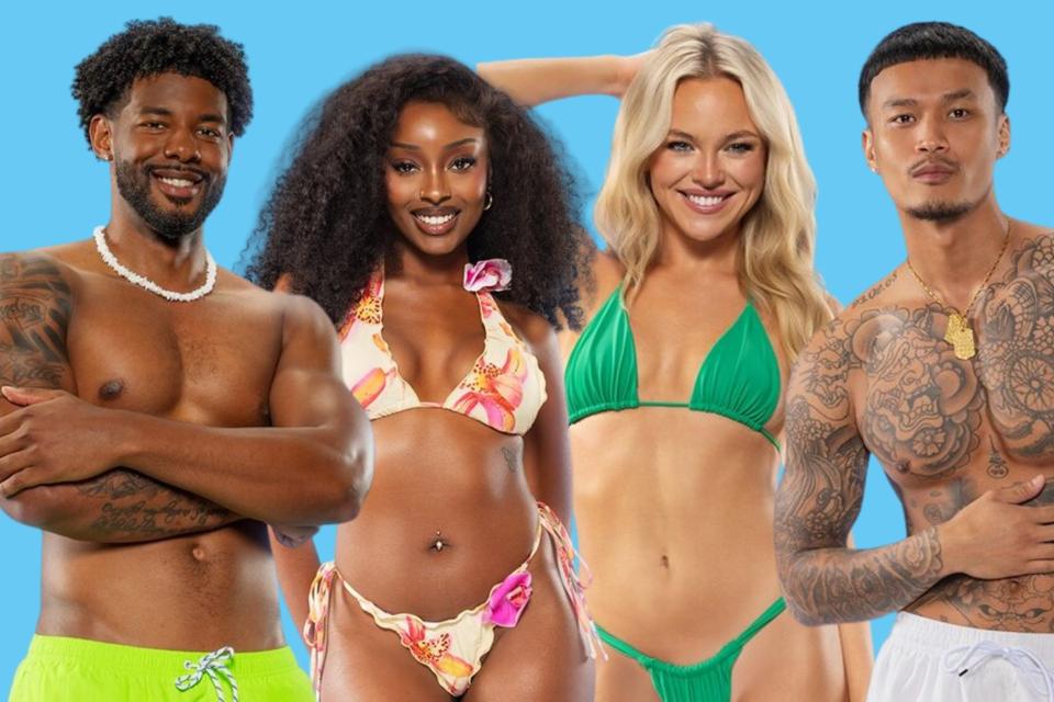 Casa Amor Season 7 "Love Island USA" cast L-R: Chris, Coco, Gracyn and Zak