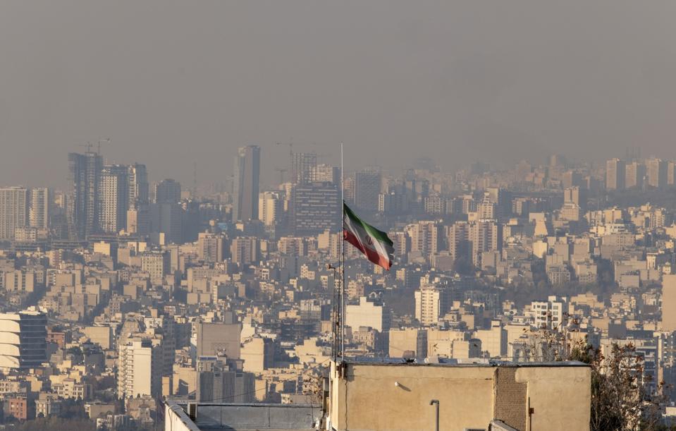 A view of the city of Tehran, Iran.