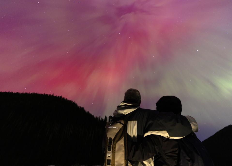 The Aurora Borealis, Or Northern Lights, Visible From Large Swath Of North America