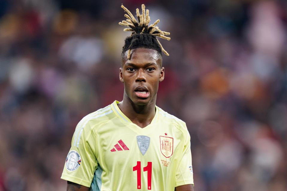 Nico Williams of Spain seen during the UEFA Nations League...