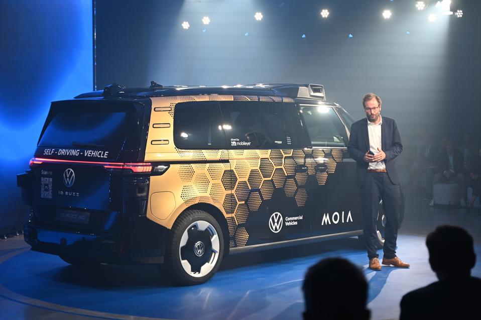 Presentation of the autonomous Volkswagen ID.Buzz AD