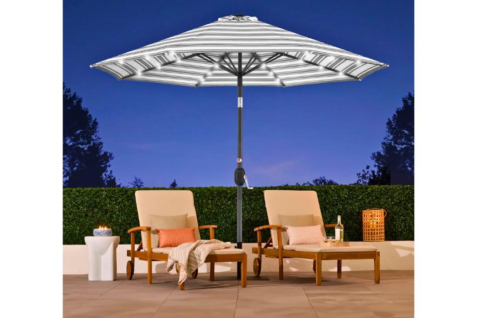 leaders patio umbrellas 9' Push Button Umbrella By choosing PURPLE LEAF 10' Patio Sun Shade Hanging