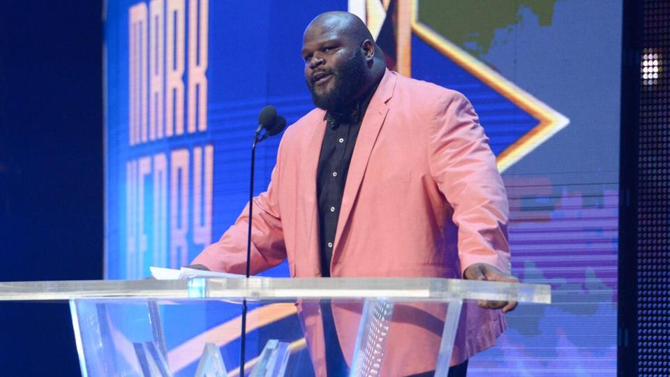 Mark Henry being inducted into the WWE Hall of Fame in 2018