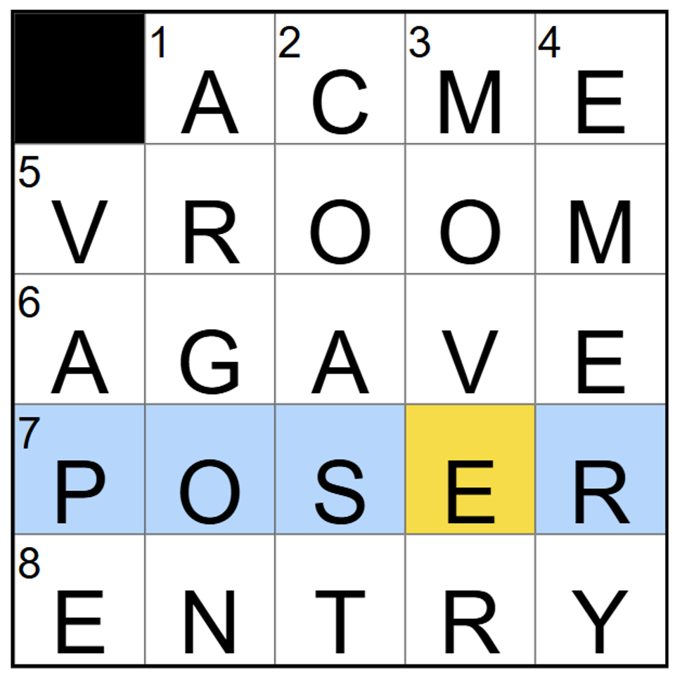 Completed New York Times Mini crossword for Thursday, June 26.