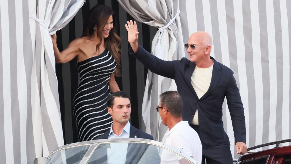 Celebrity Sightings Ahead Of Jeff Bezos And Lauren Sanchez Wedding