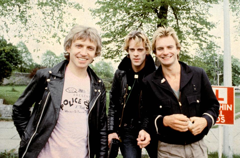 Photo of Andy SUMMERS and Stewart COPELAND and POLICE and STING