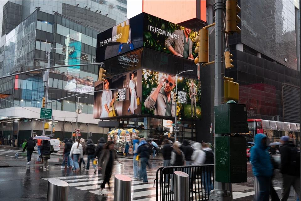 JCPenney anonymous ad in Times Square, NYC