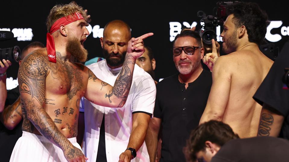 Jake Paul v Julio Cesar Chavez Jr. - Weigh in