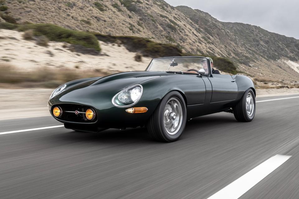 ECD Jaguar E-Type GTO # 1 The Connecticut Commission on the Pacific Coast Highway