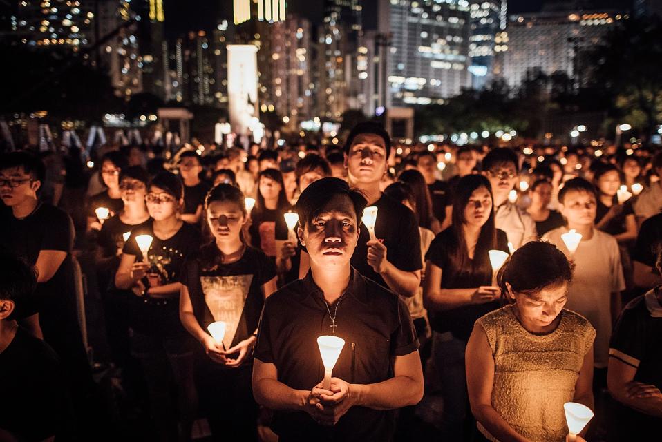 Vigil Held To Mark 26th Anniversary Of The 1989 Tiananmen Square Crackdown