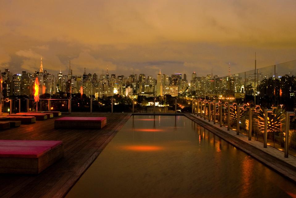 Brazil - Sao Paulo - Skyline from Hotel Unique