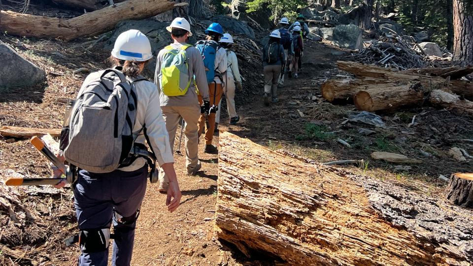 Exoskeletons for Hiking Hypershell at Tahoe National Trails Day