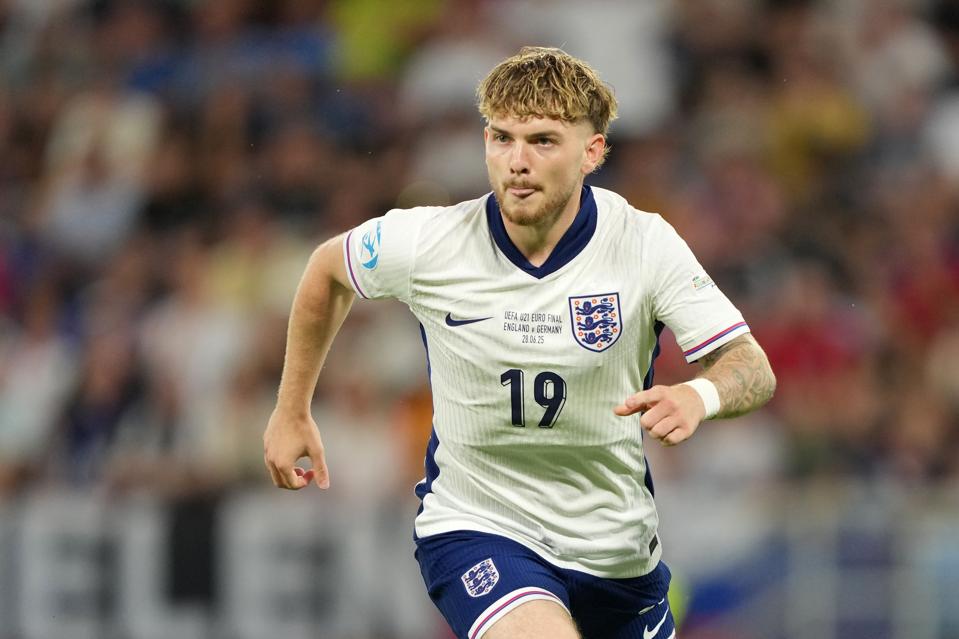 England's Harvey Elliott in the UEFA European Under-21 tournament final against Germany.
