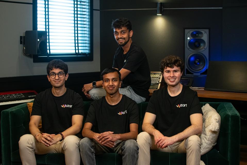 Mozart AI founders (L to R) Pascual Merita Torres, Immanuel Rajadurai, Arjun Khanna, Sundar Arvind